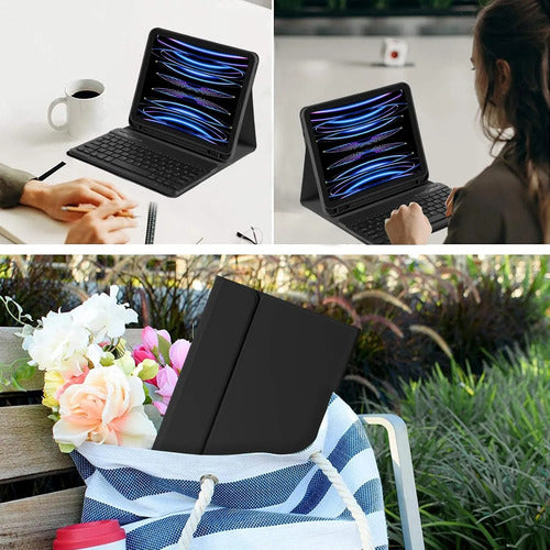 Funda Con Teclado Para iPad Pro M3 11 Negro