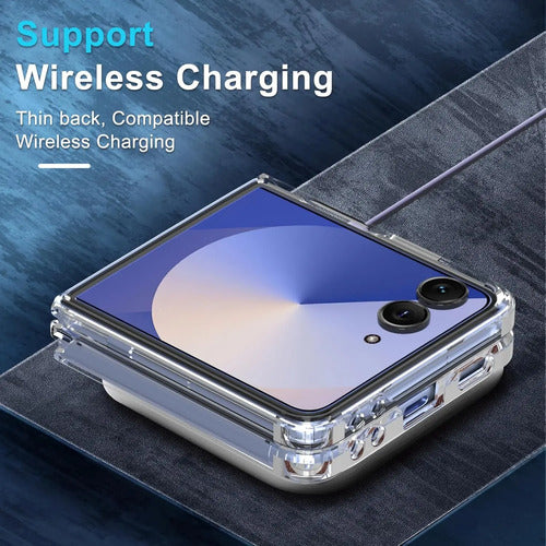 Funda Ultra-delgada Para Samsung Galaxy Z Flip 7 Transparente Lisa