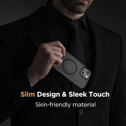 Funda Magnética Miracase Para iPhone 14 6.1 Pulgadas, Negra Negro