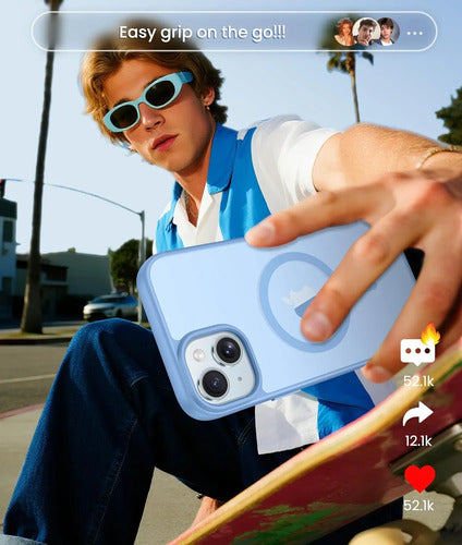 Funda Para iPhone 15 Azul Claro