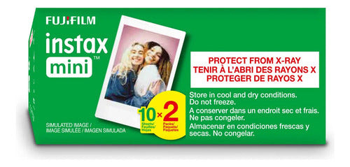 Rollo De Películas Instantáneas Instax Mini, Paquete 20 Color