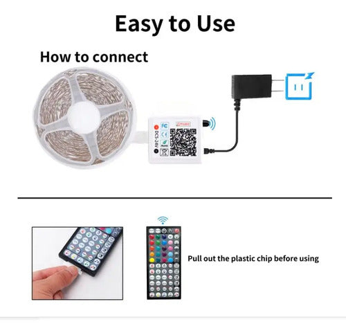 Tiras Flexibles De Luces Led Rgb Sincronizadas Con Música... Rgb