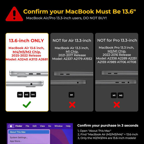 Funda Para Macbook Air 13' Negro