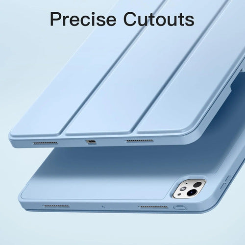 Funda Akkerds Para iPad Pro 13' Con Soporte Para Lápiz Celeste