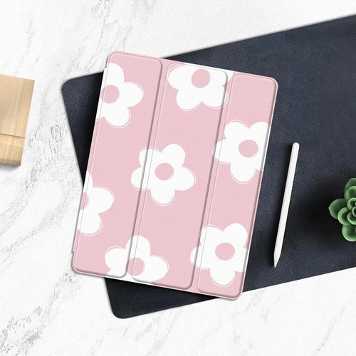 Funda Para iPad Con Soporte De Lápiz Rosa