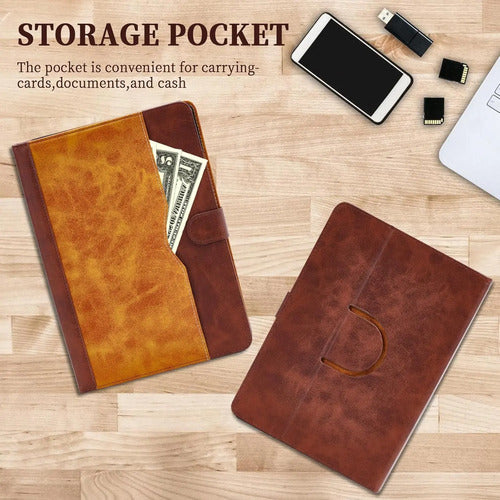 Funda De Cuero Pu Para Tablet Chuwi HiPad Xpro 10.51'' Marrón