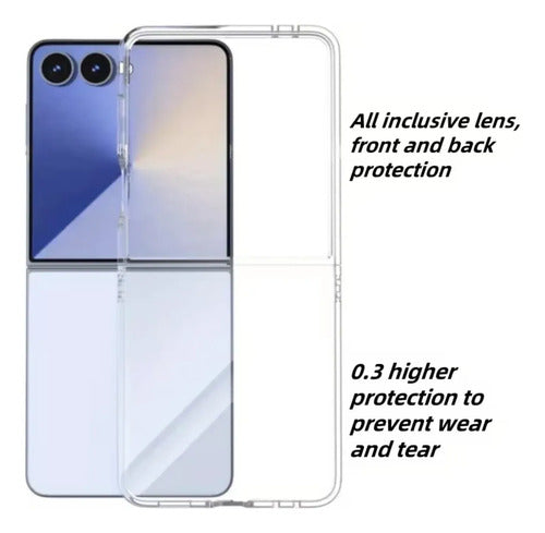 Funda Transparente Para Celular Samsung Z Flip 7 Fe Blanco Transparente