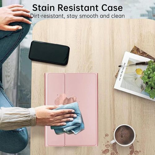 Funda Con Teclado Para iPad Pro 11 Rosa Claro