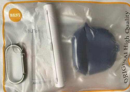 Funda R-fun Para AirPods 4 Con Kit De Limpieza Azul Oscuro