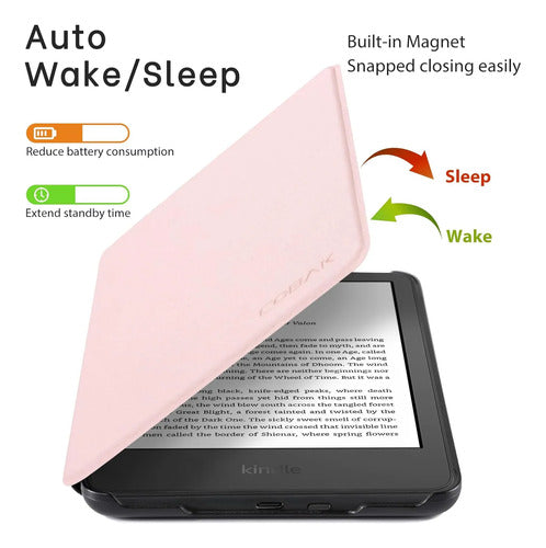 Funda Premium Para Kindle Paperwhite 12ª Generación 2024 7 Rosa Claro