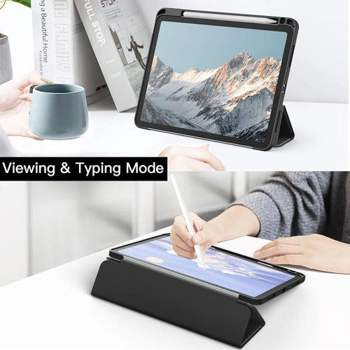 Funda Para iPad Pro 11 Pulgadas Con Soporte Para Lapiz Negro