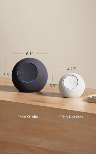 Amazon Echo Dot Max, Parlante Alexa Con Sonido Envolvente Gris