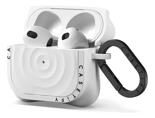 Casetify Ripple - Funda Protectora Para AirPods 3a Gen Blanco