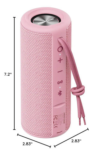 Parlante Bluetooth Portátil Impermeable Rosa