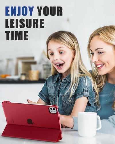 Funda Para iPad Pro 11'' 2024 (5ta Gen) Roja Rojo