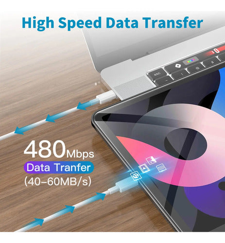 Cable De Carga Rápida Usb-c A Usb-c Color