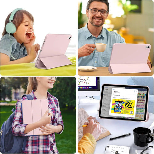 Funda Para iPad A16 10 (10.9 ) Y 11 Gen (2022-2025) Rosa Claro