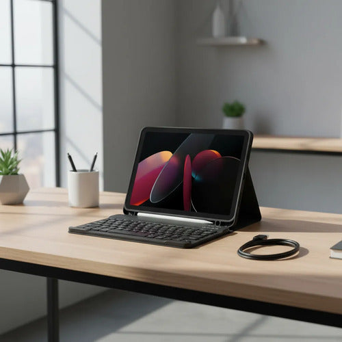 Funda Con Teclado Para iPad (a16) 11th/10th Gen (11/10.9) Negro