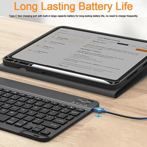 Funda Con Teclado Bluetooth Para iPad 11th/10th Gen