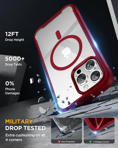 Miracase Funda Carcasa Para iPhone 16 Pro Max Ciruela Magnética Nombre Del Diseño