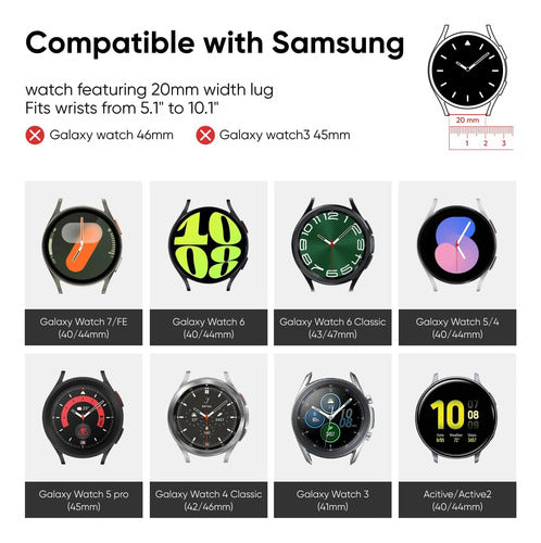 Correas Para Samsung Galaxy Watch Naranja 2 Cm