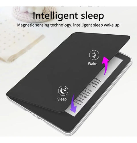 Funda Rosa Tpu Para Kindle Paperwhite 6 10ª Gen 2018 Negro