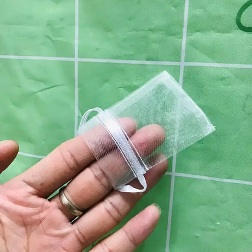 100 Bolsas De Organza Para Regalos Y Fiestas Blanco