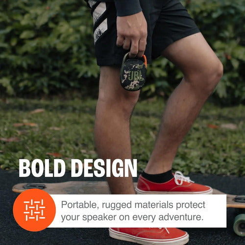 Jbl Clip 4: Parlante Bluetooth Ultracompacto E Impermeable Verde