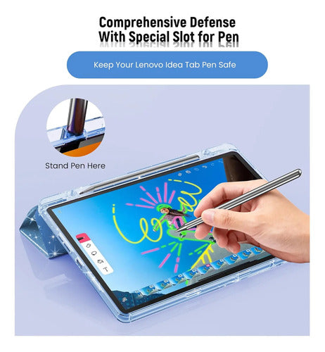 Funda Para Lenovo Idea Tab 11 Con Soporte Azul