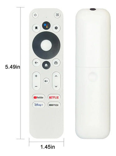 Control Remoto De Voz Para Onn Tv Fhd 4k Uhd Blanco