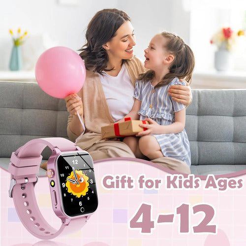 Reloj Infantil Con 26 Juegos. Rosa