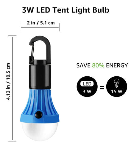 Linterna Led Lepro Compacta Para Camping Color De La Luz Color De La Linterna