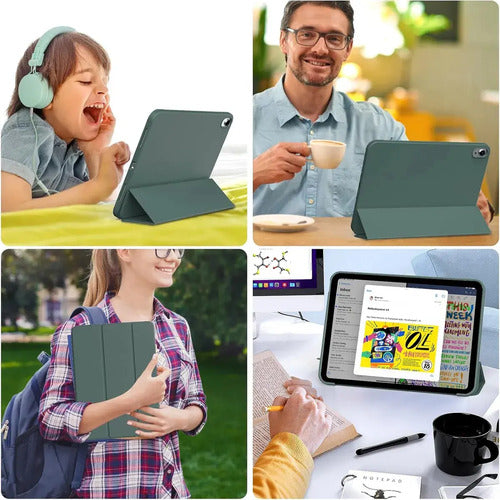 Funda Para iPad A16 10 (10.9 ) Y 11 Gen (2022-2025) Verde Musgo