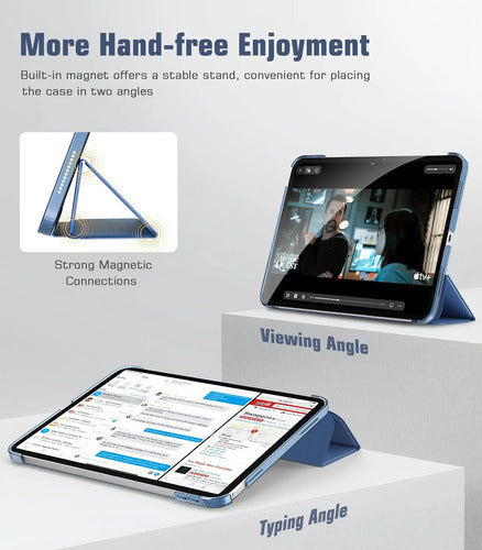 Funda Timovo Para iPad A16 11th Gen 2025 Azul Acero