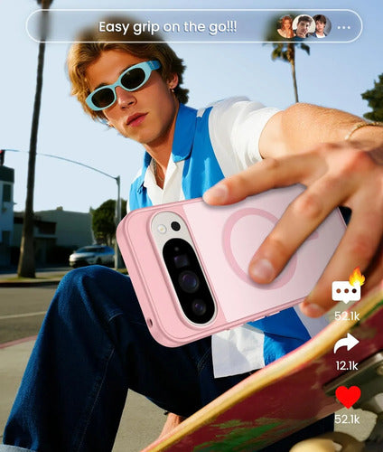 Funda Para Google Pixel 10 Pro Xl Y 9 Pro Xl Azul Rosa