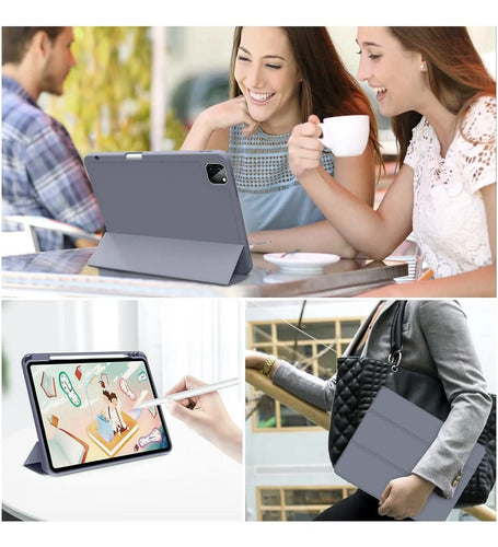 Funda Para iPad Pro 11'' Con Soporte Para Lápiz Violeta