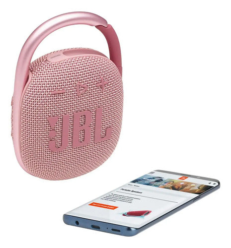 Jbl Clip 4: Parlante Bluetooth Ultracompacto E Impermeable Rosa