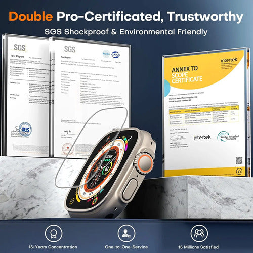 Pack 4 Protectores De Pantalla Compatible Con Apple Watch