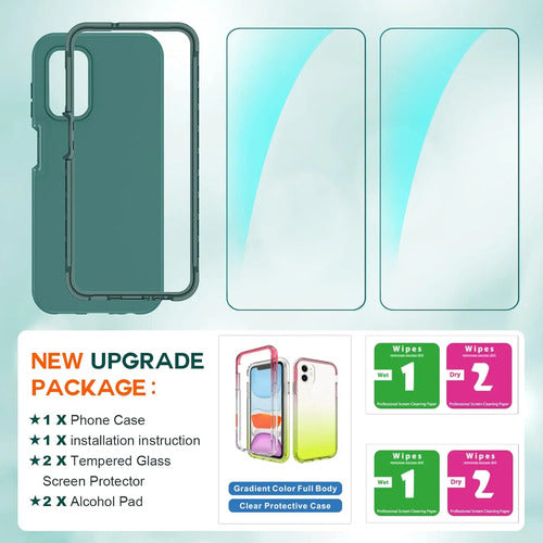 Funda Samsung Galaxy A13 Con Dos Protectores De Pantalla