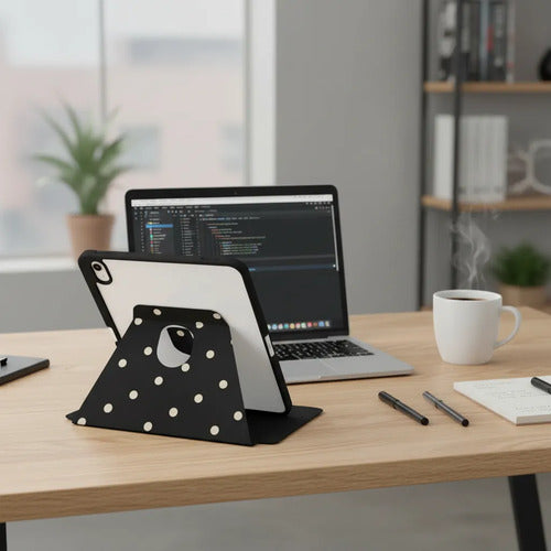 Funda Para iPad Con Soporte Para Lápiz Lunares