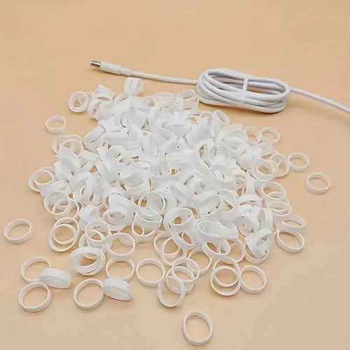 50 Pcs Bandas De Goma De Silicona Para Organizar Cable