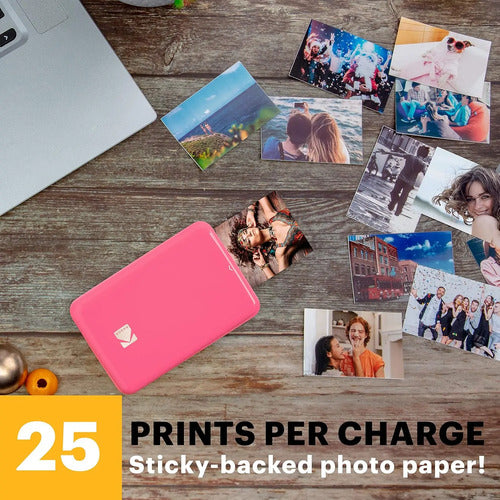 Impresora De Fotos Kodak Step Instant Smartphone - Rosa Rosa