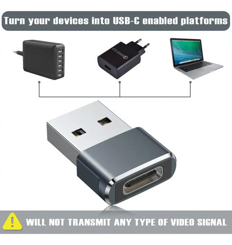 Adaptadores Con Convergencia Usb-c A Usb-a Color