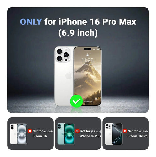 Funda Magnética Para iPhone 16 Pro Max Blanco
