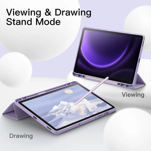 Funda Para Samsung Galaxy Tab S10 Lite / S10 Fe Lila Lisa
