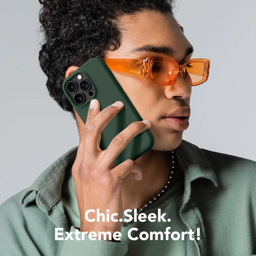 Funda Magnética Para iPhone 16 Pro Max Verde Oscuro