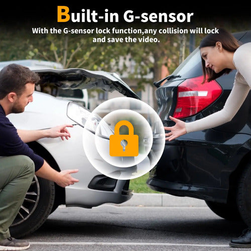 Cámara De Auto Dual 4k Con Wifi Y 64gb De Almacenamiento