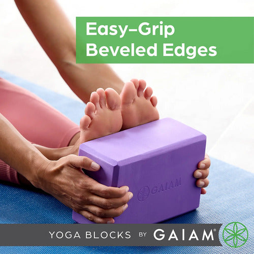 Bloque De Yoga Gaiam En Espuma Eva Antideslizante Y Liviana Rubor Ateniense