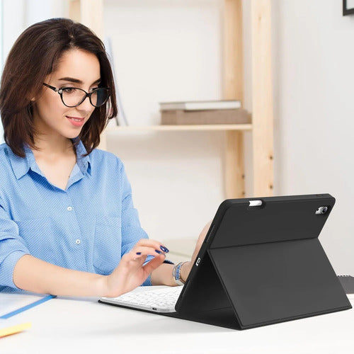Funda Con Teclado Para iPad Air Gen 11 Negro
