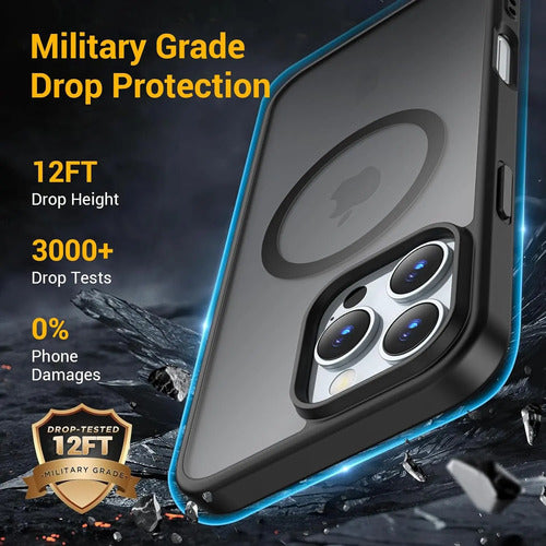 Funda Transparente Temdan Para iPhone 16 Pro Max, Compati... Negro